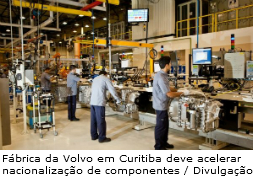 Fábrica da Volvo em Curitiba