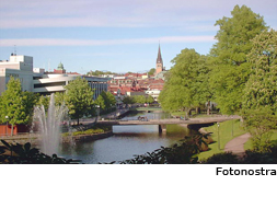 Cidade de Boras na Suécia