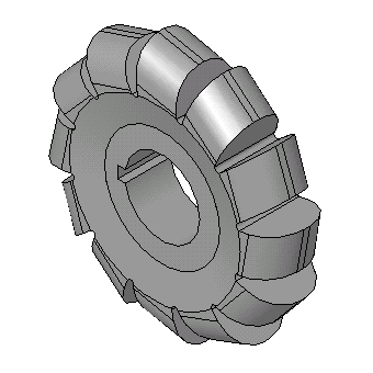 Fresa detalonada semicircular convexa