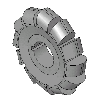 Figura 1. Fresa semicircular convexa de dentes detalonados