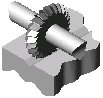 Figura 1. Fresa prismática executando guia de máquina