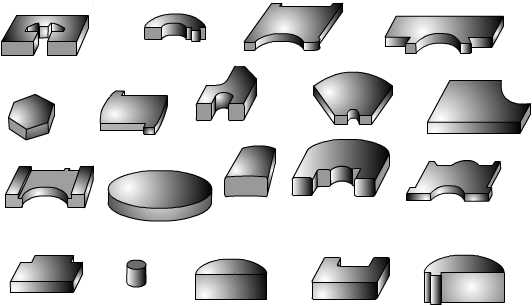 Formatos especiais próximos à geometria final desejada