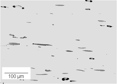 INCLUSÕES DE ÓXIDO DE COBRE (Cu2O) EM COBRE DE ALTA PUREZA (99,26%)    LAMINADO A FRIO E RECOZIDO A 800<sup>o</sup> C.