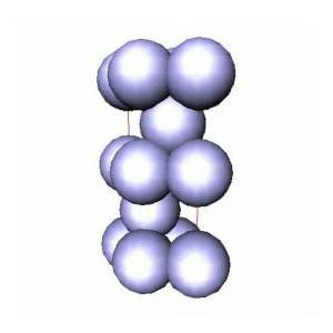 ESTRUTURA HEXAGONAL COMPACTA DA PRATA