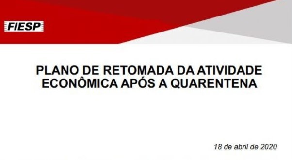 Plano de atividade econômica após quarentena