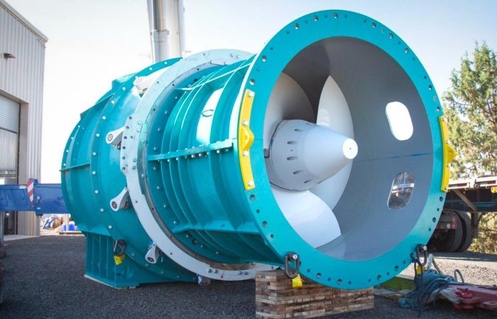 sistema de turbina hidrelétrica da Natel