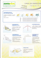 Cantoneiras PVC, junta de dilatação Cantoneiras PVC, junta de dilatação