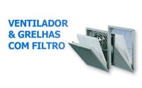 Ventilador com Fitlro e Ar-Condicionado de painel Ventilador com Fitlro e Ar-Condicionado de painel