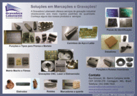 GRAVAÇÃO E MARCAÇÃO INDUSTRIAL: LASER, CNC E ELETR