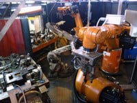 Célula robotica de soldagem Célula robotica de soldagem