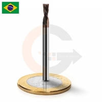 Fresa down cut 2 cortes 3mm para chapas de aço inox e galvanizados codigog Fresa down cut 2 cortes 3mm para chapas de aço inox e galvanizados codigog