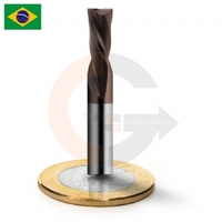 Fresa down cut 2 cortes 6mm para chapas de aço inox e galvanizados codigog Fresa down cut 2 cortes 6mm para chapas de aço inox e galvanizados codigog