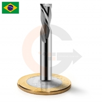 Fresa down cut 2 cortes 6mm para chapas de alumínio codigog Fresa down cut 2 cortes 6mm para chapas de alumínio codigog
