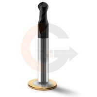 Fresa esférica de 2 Cortes HRC45 10mm x 20mm cobertura AlTin codigog Fresa esférica de 2 Cortes HRC45 10mm x 20mm cobertura AlTin codigog