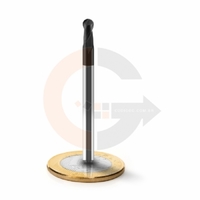 Fresa esférica de 2 Cortes HRC45 4mm x 8mm cobertura AlTin codigog Fresa esférica de 2 Cortes HRC45 4mm x 8mm cobertura AlTin codigog