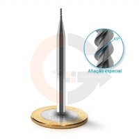 Fresa Para Alumínio 3 Cortes HRC45 1mm x 3mm Corte a 45º codigog Fresa Para Alumínio 3 Cortes HRC45 1mm x 3mm Corte a 45º codigog