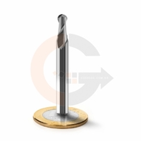 Fresa Para Alumínio Esférica 2 Cortes HRC55 5mm x 10mm codigog Fresa Para Alumínio Esférica 2 Cortes HRC55 5mm x 10mm codigog