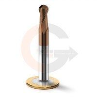 Fresa Para Ferro e Aço Esférica 2 Cortes HRC55 8mm x 16mm codigog Fresa Para Ferro e Aço Esférica 2 Cortes HRC55 8mm x 16mm codigog