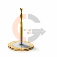 Fresa Topo 2 Cortes Espiral 2.5mm x 12mm Metal Duro com Titânio codigog Fresa Topo 2 Cortes Espiral 2.5mm x 12mm Metal Duro com Titânio codigog