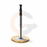 Fresa Topo 2 Cortes HRC45 4mm x 10mm cobertura AlTin codigog Fresa Topo 2 Cortes HRC45 4mm x 10mm cobertura AlTin codigog