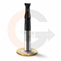 Fresa Topo 2 Cortes HRC45 8mm x 19mm cobertura AlTin codigog Fresa Topo 2 Cortes HRC45 8mm x 19mm cobertura AlTin codigog