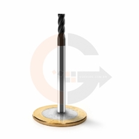 Fresa Topo 4 Cortes HRC45 3.0mm x 8mm cobertura AlTin codigog Fresa Topo 4 Cortes HRC45 3.0mm x 8mm cobertura AlTin codigog