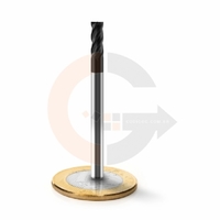 Fresa Topo 4 Cortes HRC45 4.0mm x 10mm cobertura AlTin codigog Fresa Topo 4 Cortes HRC45 4.0mm x 10mm cobertura AlTin codigog