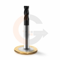 Fresa Topo 4 Cortes HRC45 6mm x 15mm cobertura AlTin codigog Fresa Topo 4 Cortes HRC45 6mm x 15mm cobertura AlTin codigog