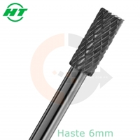 Lima Rotativa Cilíndrica Corte no Topo 8 x 19mm Metal Duro, Quebra Cavaco codigog Lima Rotativa Cilíndrica Corte no Topo 8 x 19mm Metal Duro, Quebra Cavaco codigog