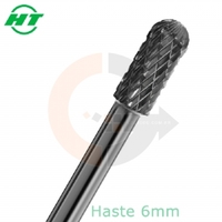 Lima Rotativa Cilíndrica Topo Esférico 8 x 19mm Metal Duro, Quebra Cavaco codigog Lima Rotativa Cilíndrica Topo Esférico 8 x 19mm Metal Duro, Quebra Cavaco codigog