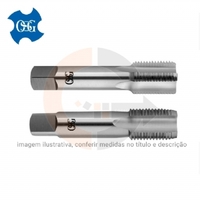 Macho para tubo BSP 109D G 1/2 x 14 fios OSG HSS, jogo com 2 peças codigog Macho para tubo BSP 109D G 1/2 x 14 fios OSG HSS, jogo com 2 peças codigog
