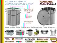 BALDE CILINDRICO COM BICO PAMPEANA MACANUDA BALDE CILINDRICO COM BICO PAMPEANA MACANUDA