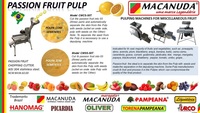FRUIT JUICE PROCESSING LINE - FRUIT PULP PROCESSING PLANT, MACANUDA FRUIT JUICE PROCESSING LINE - FRUIT PULP PROCESSING PLANT, MACANUDA