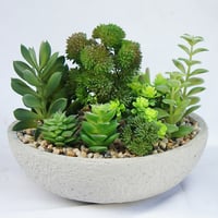 onsai de plantas suculentas artificiais realistas