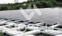 Sistema de montagem solar flutuante de plástico HDPE