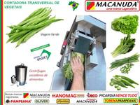 MÁQUINA FATIADORA INDUSTRIAL DE VAGEM VERDE MACANUDA MÁQUINA FATIADORA INDUSTRIAL DE VAGEM VERDE MACANUDA