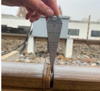 Stainless Rail Taper Welding Gap Inspection Gauge Stainless Rail Taper Welding Gap Inspection Gauge