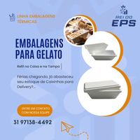 Caixinhas de Isopor para Gelato e Sorvetes Artesanais Caixinhas de Isopor para Gelato e Sorvetes Artesanais