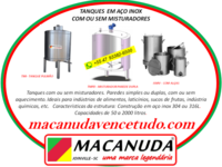 MACANUDA, A MARCA! TANQUES MISTURADORES EM BELO HORIZONTE MG