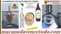 MACANUDA, A MARCA | ALAMBIQUE DE COBRE / AÇO INOX EM CONCÓRDIA SC