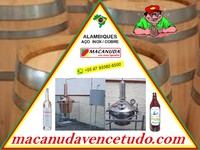 MACANUDA EM VACARIA, A MARCA DO ALAMBIQUE DE AÇO INOX