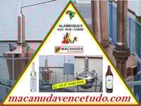 MACANUDA, A MARCA DO ALAMBIQUE INOX OU COBRE! VENDAS EM ARROIO DO MEIO