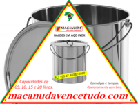 MACANUDA | BALDES DE AÇO INOX 304 POLIDO, VENDAS NO ESTADO DO PARANÁ MACANUDA | BALDES DE AÇO INOX 304 POLIDO, VENDAS NO ESTADO DO PARANÁ