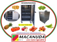 MÁQUINA PARA SECAR FRUTAS E HORTALIÇAS, PROFISSIONAL - MACANUDA MÁQUINA PARA SECAR FRUTAS E HORTALIÇAS, PROFISSIONAL - MACANUDA