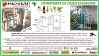 EXTRATORAS DE ÓLEOS ESSENCIAIS MACANUDA, VENDAS PRA TODO BRASIL EXTRATORAS DE ÓLEOS ESSENCIAIS MACANUDA, VENDAS PRA TODO BRASIL