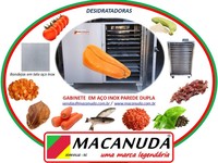 DESIDRATAR OVAS DE PEIXES MÁQUINAS INDUSTRIAIS INOX MACANUDA