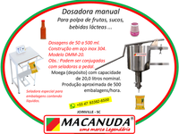 DOSADOR MANUAL PARA POLPA DE FRUTAS EM TOCANTINS DOSADOR MANUAL PARA POLPA DE FRUTAS EM TOCANTINS