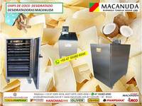 CHIPS DE COCO DESIDRATADOS, EQUIPAPAMENTO PROFISSIONAL MACANUDA