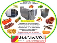 DESIDRATAR FRUTAS E LEGUMES, EQUIPAMENTOS INDUSTRIAIS MACANUDA