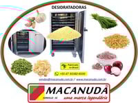 DESIDRATAR CEBOLA E ALHO, EQUIPAMENTOS PROFISSIONAIS MACANUDA